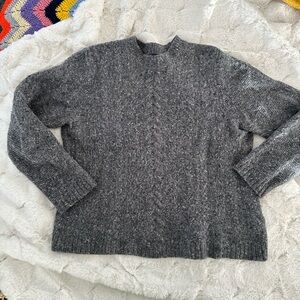 Cozy Gray Knit Sweater